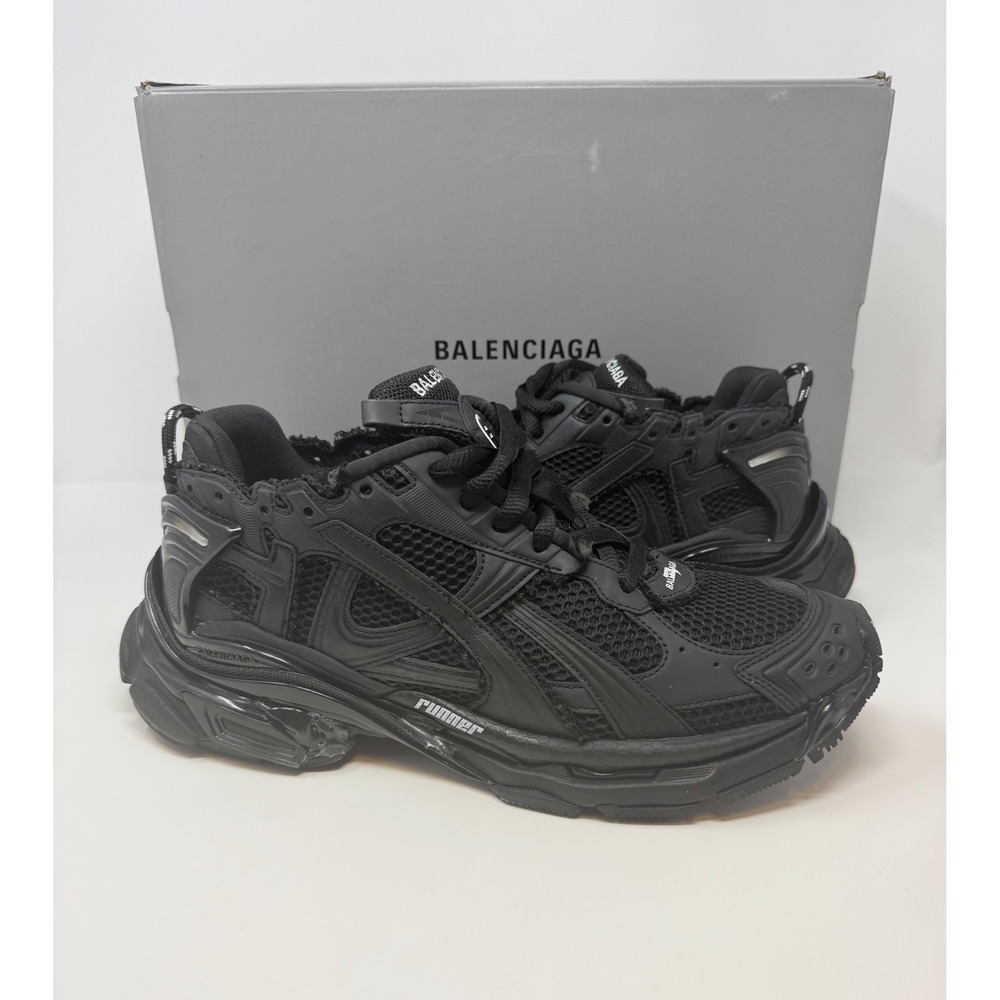 Balenciaga Runner Sneaker Matte Black Size 10 US 43 EU